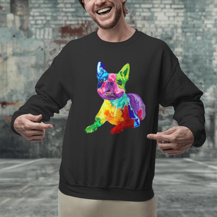 Dog Lover Boston Terrier Dog Colorful Boston Terrier Men Women Kids Men Graphic Sweatshirt, gift for family, gift for coworker