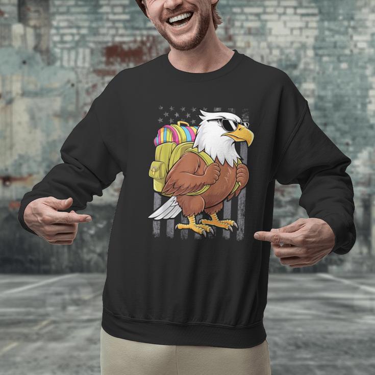 Eagle First Day Of School Teacher Back To School Eagle Men Graphic Sweatshirt, gift for family, gift for coworker