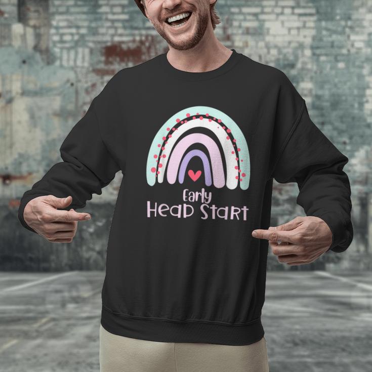 Early Headstart Cute Retro Rainbow Teachers Men Graphic Sweatshirt, gift for family, gift for coworker Early Headstart Cute Retro Rainbow Teachers Men Graphic Sweatshirt, gift for family, gift for coworker