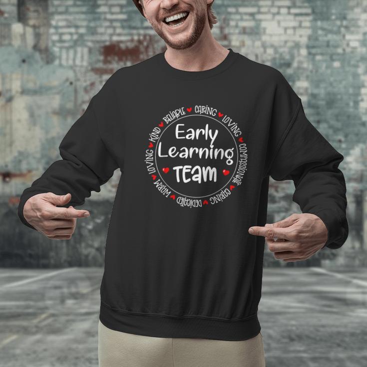 Early Learning TEAM Preschool Teacher Early Learners Crew Men Graphic Sweatshirt, gift for family, gift for coworker