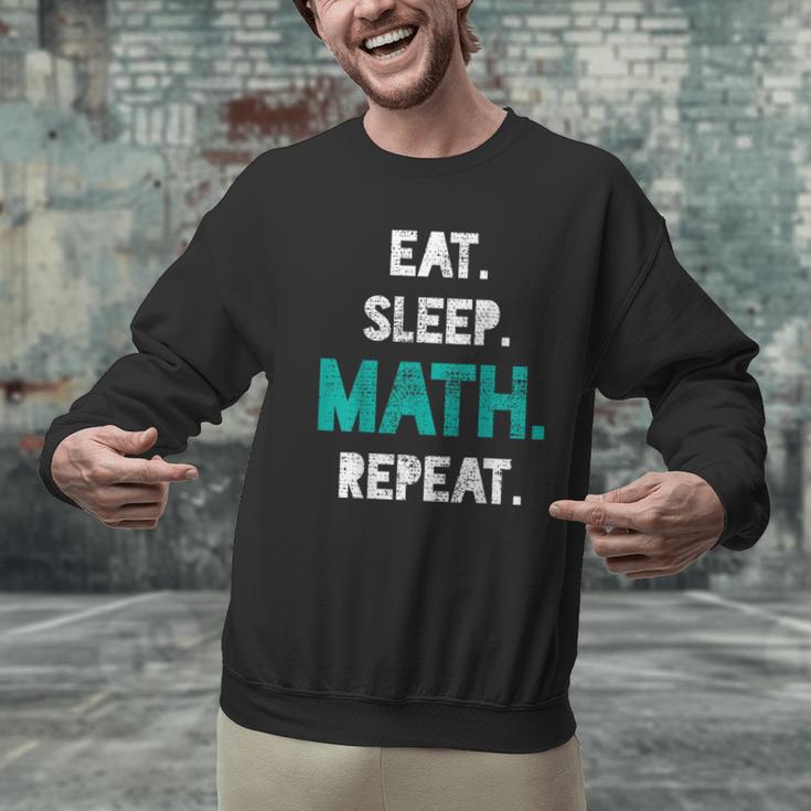 Eat Sleep Math Repeat Math Teacher Men Women Girls Kids Men Graphic Sweatshirt, gift for family, gift for coworker