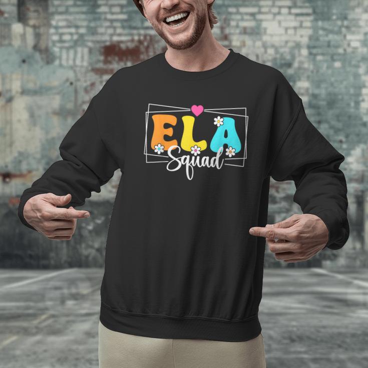ELA Squad Teacher Back To School English Language Arts Men Graphic Sweatshirt, English Teacher Sweatshirts, gift for family, gift for coworker ELA Squad Teacher Back To School English Language Arts Men Graphic Sweatshirt, English Teacher Sweatshirts, gift for family, gift for coworker