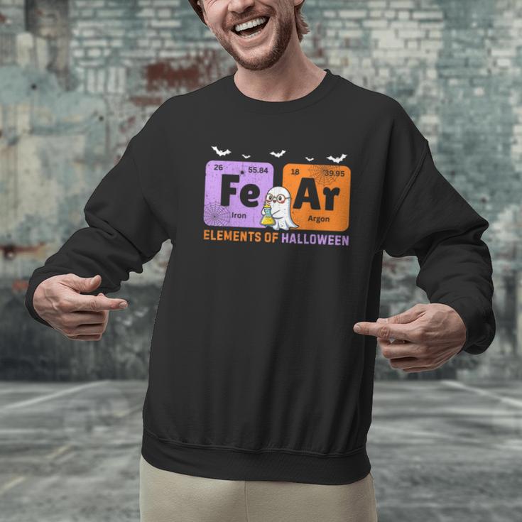 Elements Of Halloween Fear Periodically Chemistry Teacher Men Graphic Sweatshirt, gift for family, gift for coworker