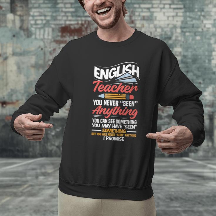 English Teacher Men Graphic Sweatshirt, English Teacher Sweatshirts, gift for family, gift for coworker