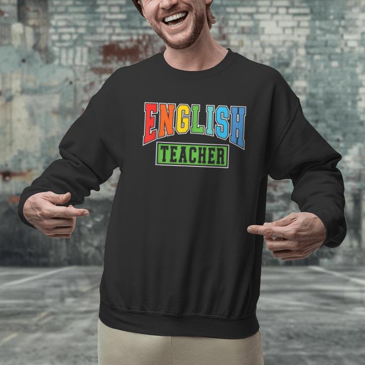 English Teacher Men Women Grammar Class English Teacher Men Graphic Sweatshirt, English Teacher Sweatshirts, gift for family, gift for coworker