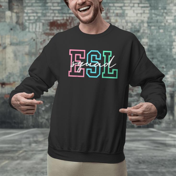 ESL Squad Teacher English As A Second Language Men Graphic Sweatshirt, Esl Teacher Sweatshirts, English Teacher Sweatshirts, gift for family, gift for coworker