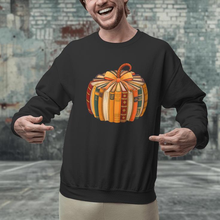 Fall Book Halloween Costume Autumn Pumpkin Teacher Kids Men Graphic Sweatshirt, gift for family, gift for coworker Fall Book Halloween Costume Autumn Pumpkin Teacher Kids Men Graphic Sweatshirt, gift for family, gift for coworker