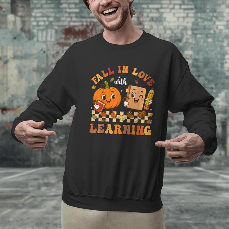 Fall In Love With Reading Book Autumn Pumpkins And Teachers Men Graphic Sweatshirt, gift for family, gift for coworker Fall In Love With Reading Book Autumn Pumpkins And Teachers Men Graphic Sweatshirt, gift for family, gift for coworker