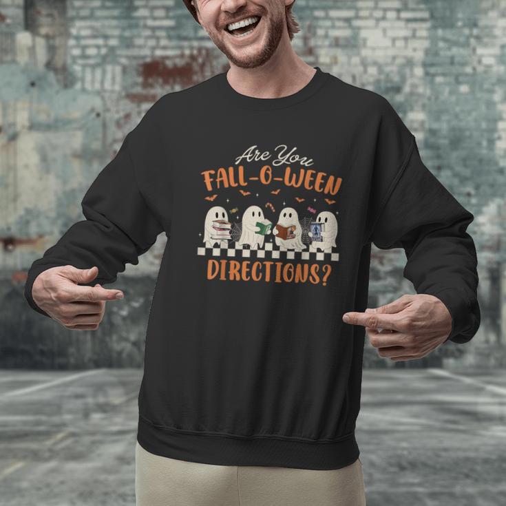 Are You Fall-O-Ween Directions Halloween TeacherGhost Book Men Graphic Sweatshirt, gift for family, gift for coworker Are You Fall-O-Ween Directions Halloween TeacherGhost Book Men Graphic Sweatshirt, gift for family, gift for coworker