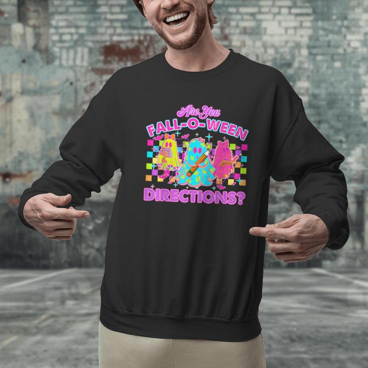Are You Fall-O-Ween Directions Teacher Ghost Halloween Men Graphic Sweatshirt, gift for family, gift for coworker