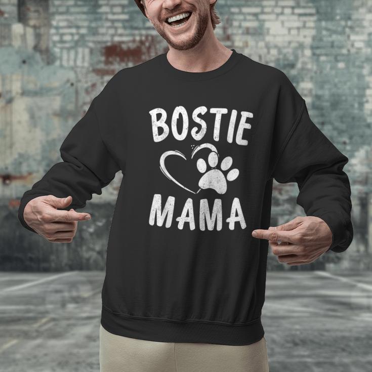 Fun Bostie Mama Dog Lover Apparel Boston Terrier Mom Men Graphic Sweatshirt, Boston Terrier Mom Sweatshirts, gift for family, gift for coworker