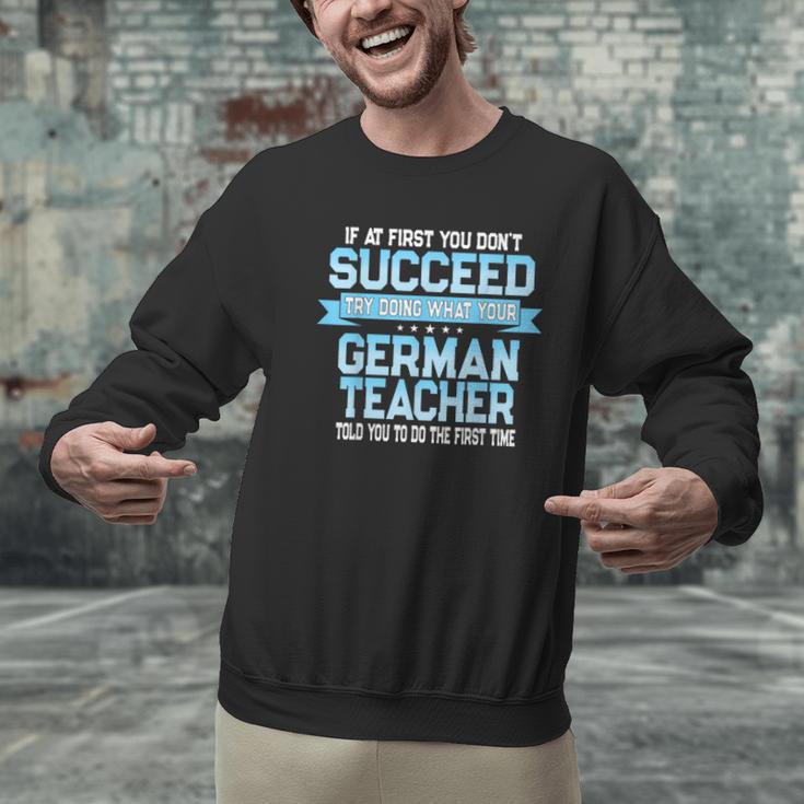 Fun German Teacher Appreciation Language Class Saying Men Graphic Sweatshirt, German Teacher Sweatshirts, gift for family, gift for coworker