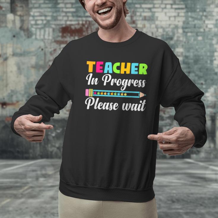 Future Teacher Cool Teacher In Progress Please Wait Men Graphic Sweatshirt, Future Teacher Sweatshirts, gift for family, gift for coworker Future Teacher Cool Teacher In Progress Please Wait Men Graphic Sweatshirt, Future Teacher Sweatshirts, gift for family, gift for coworker