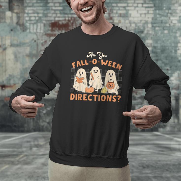 Ghost Are You Fall-O-Ween Directions Teacher Halloween Men Graphic Sweatshirt, gift for family, gift for coworker