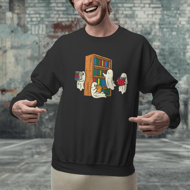 Ghosts Reading Books Teacher Halloween Librarian Boooks Men Graphic Sweatshirt, gift for family, gift for coworker Ghosts Reading Books Teacher Halloween Librarian Boooks Men Graphic Sweatshirt, gift for family, gift for coworker