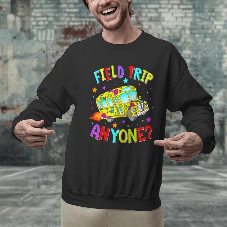 Groovy Field Trip Anyone Happy Field Day For Teachers Kids Men Graphic Sweatshirt, gift for family, gift for coworker Groovy Field Trip Anyone Happy Field Day For Teachers Kids Men Graphic Sweatshirt, gift for family, gift for coworker