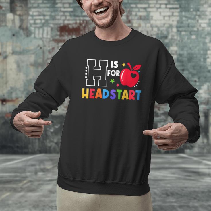 H Is For Head Start Teacher First Day Of School Tee Men Graphic Sweatshirt, gift for family, gift for coworker H Is For Head Start Teacher First Day Of School Tee Men Graphic Sweatshirt, gift for family, gift for coworker