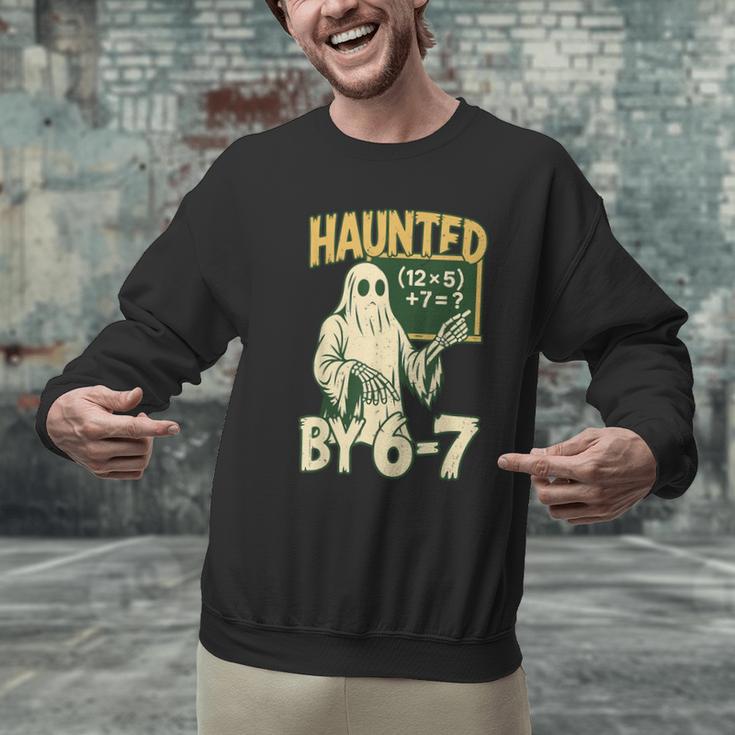 Halloween Costume Haunted By 67 Ghost Math Teacher Professor Men Graphic Sweatshirt, gift for family, gift for coworker Halloween Costume Haunted By 67 Ghost Math Teacher Professor Men Graphic Sweatshirt, gift for family, gift for coworker