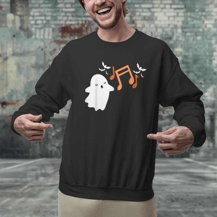 Halloween Music Note Ghost Teacher Fall Musical Instrument Men Graphic Sweatshirt, gift for family, gift for coworker Halloween Music Note Ghost Teacher Fall Musical Instrument Men Graphic Sweatshirt, gift for family, gift for coworker