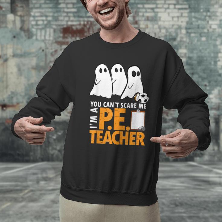 Halloween PE Teacher Shirt Can't Scare Me Men Graphic Sweatshirt, Pe Teacher Sweatshirts, gift for family, gift for coworker