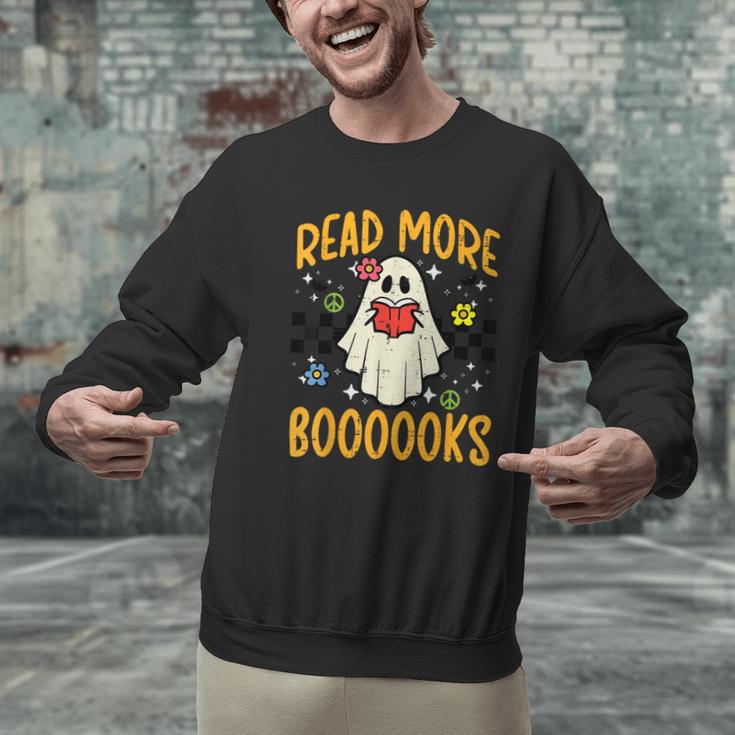 Halloween Read More Books Retro Costume Teacher Women Girls Men Graphic Sweatshirt, gift for family, gift for coworker