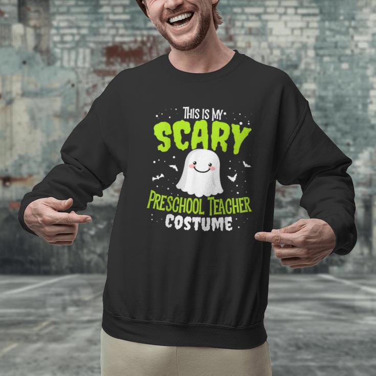 Halloween This Is My Scary Preschool Teacher Custome For Men Women Kids Men Graphic Sweatshirt, gift for family, gift for coworker Halloween This Is My Scary Preschool Teacher Custome For Men Women Kids Men Graphic Sweatshirt, gift for family, gift for coworker