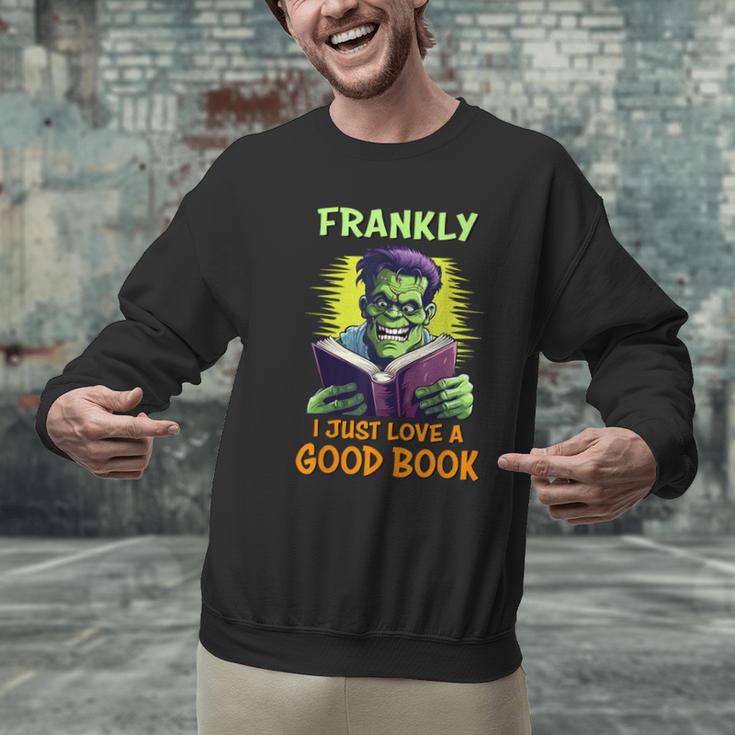 Halloween Teacher Librarian Frankenstein Reading Books Men Graphic Sweatshirt, gift for family, gift for coworker Halloween Teacher Librarian Frankenstein Reading Books Men Graphic Sweatshirt, gift for family, gift for coworker