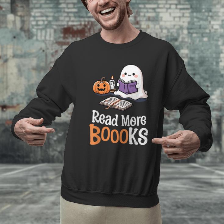 Halloween Teacher Women Cute Reading Ghost Read More Books Men Graphic Sweatshirt, gift for family, gift for coworker Halloween Teacher Women Cute Reading Ghost Read More Books Men Graphic Sweatshirt, gift for family, gift for coworker