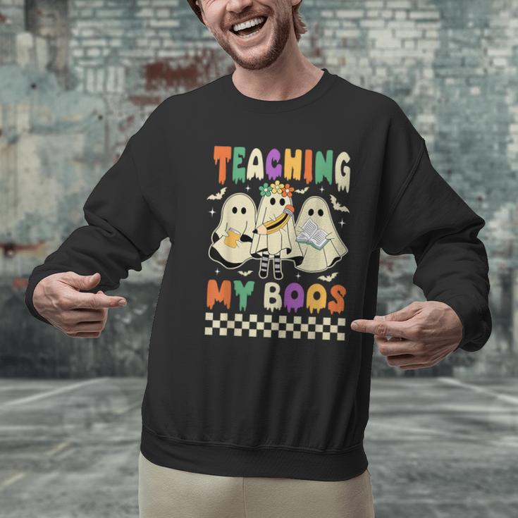 Halloween Teaching My Boos Cute Ghost Teacher Life Costume Men Graphic Sweatshirt, gift for family, gift for coworker Halloween Teaching My Boos Cute Ghost Teacher Life Costume Men Graphic Sweatshirt, gift for family, gift for coworker