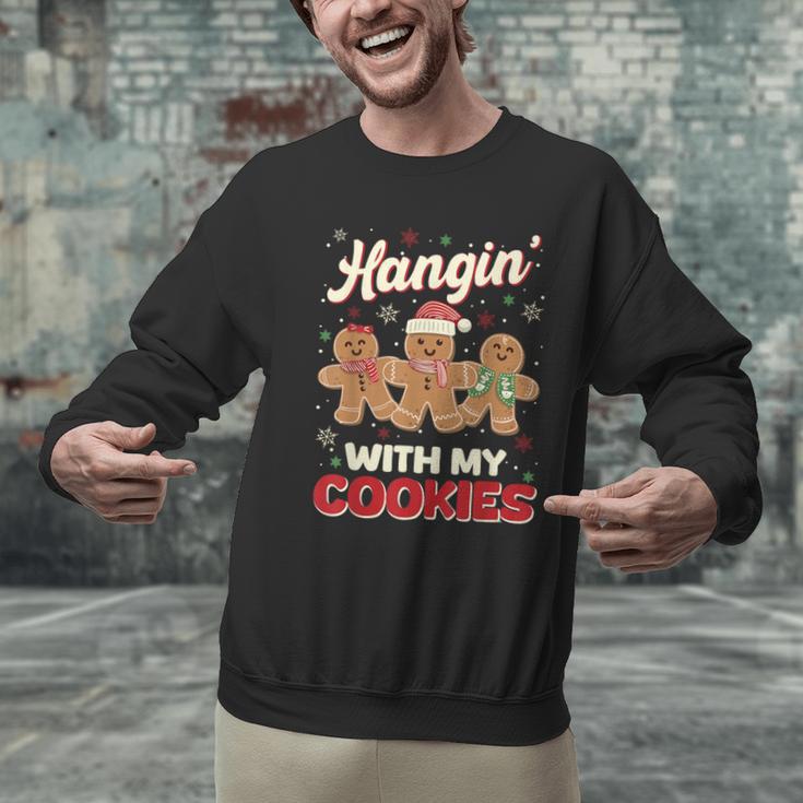 Hangin With My Cookies Gingerbread Man Xmas Teacher Men Graphic Sweatshirt, gift for family, gift for coworker Hangin With My Cookies Gingerbread Man Xmas Teacher Men Graphic Sweatshirt, gift for family, gift for coworker