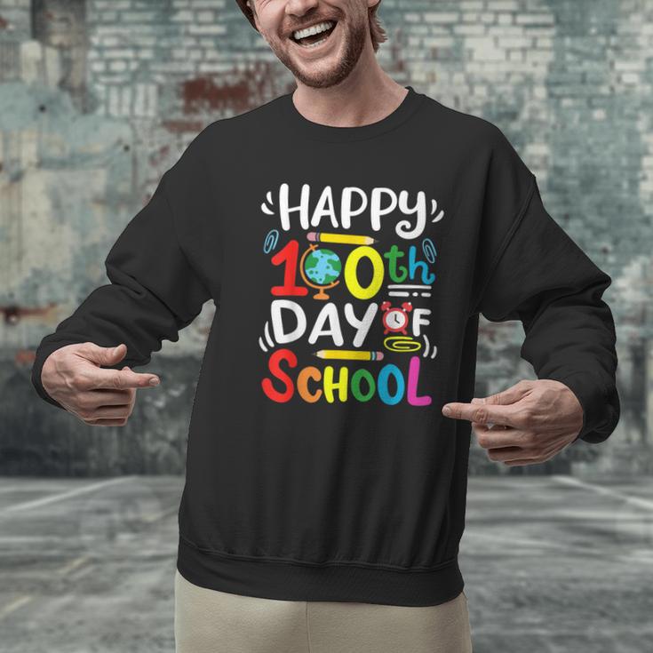 Happy 100th Day Of School 100 Days Of School Teacher Student Men Graphic Sweatshirt, gift for family, gift for coworker Happy 100th Day Of School 100 Days Of School Teacher Student Men Graphic Sweatshirt, gift for family, gift for coworker