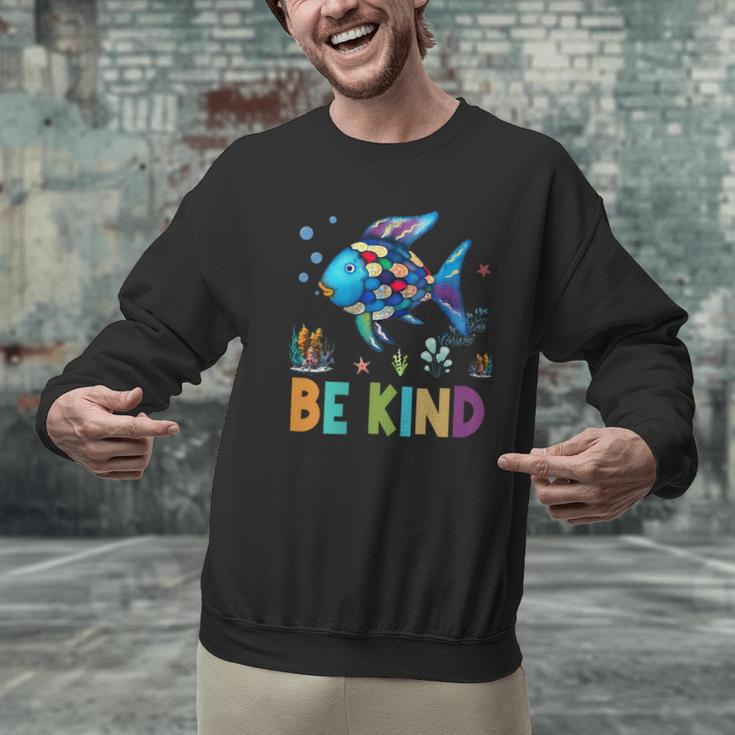 Happy First Day Of School Fish Rainbows Teacher Be Kind Men Graphic Sweatshirt, gift for family, gift for coworker Happy First Day Of School Fish Rainbows Teacher Be Kind Men Graphic Sweatshirt, gift for family, gift for coworker