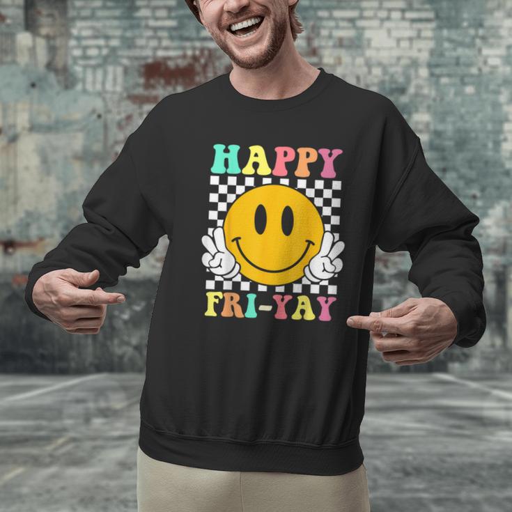 Happy Fri-Yay Teacher Friday Weekend School Men Graphic Sweatshirt, gift for family, gift for coworker