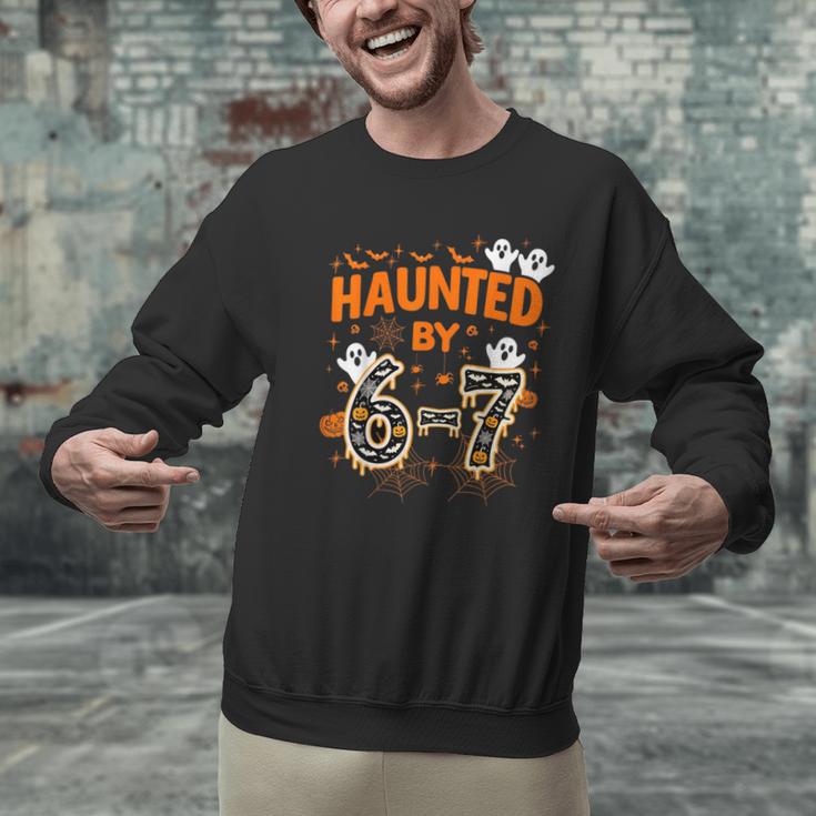 Haunted By 6-7 Halloween Math Teacher Joke Men Graphic Sweatshirt, gift for family, gift for coworker Haunted By 6-7 Halloween Math Teacher Joke Men Graphic Sweatshirt, gift for family, gift for coworker