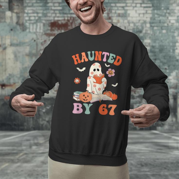 Haunted By 67 Boo Ghost Teacher 6 7 Halloween Costume Men Graphic Sweatshirt, gift for family, gift for coworker Haunted By 67 Boo Ghost Teacher 6 7 Halloween Costume Men Graphic Sweatshirt, gift for family, gift for coworker