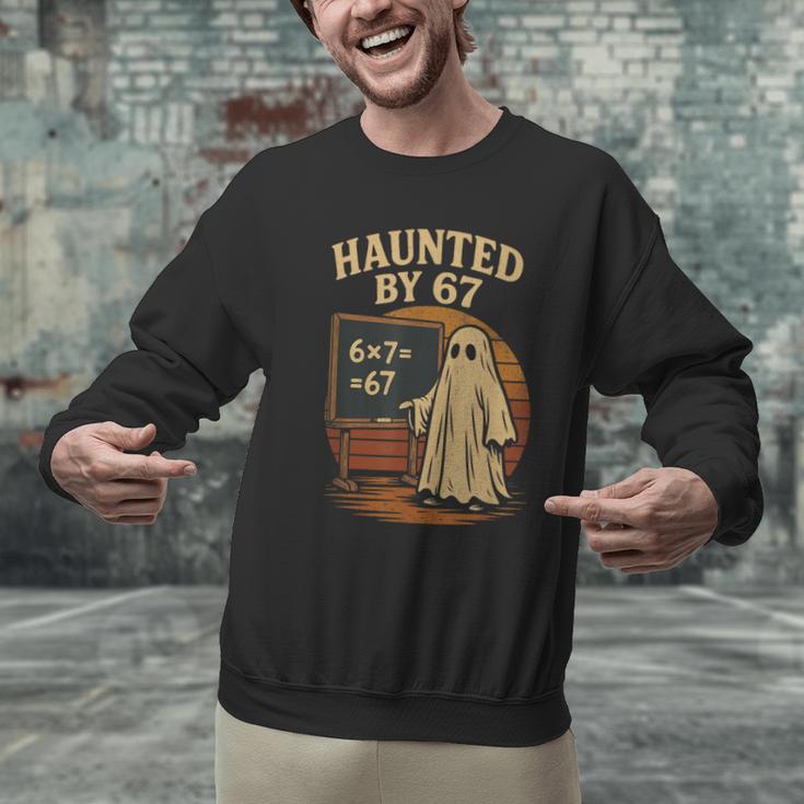 Haunted By 67 Ghost Math Joke Student Halloween Nerd Teacher Men Graphic Sweatshirt, gift for family, gift for coworker Haunted By 67 Ghost Math Joke Student Halloween Nerd Teacher Men Graphic Sweatshirt, gift for family, gift for coworker