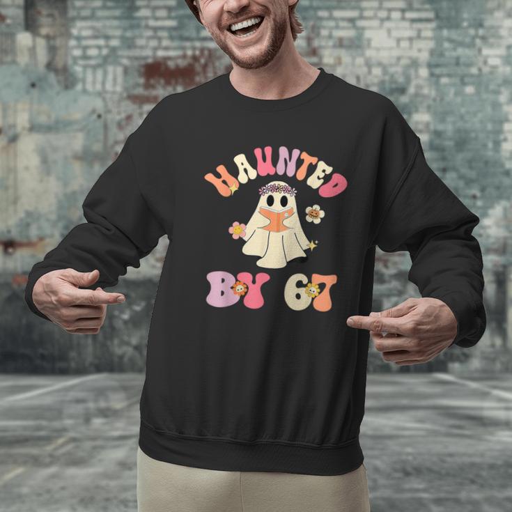 Haunted By 67 Meme Six Seven 6 7 Halloween Teachers Men Graphic Sweatshirt, gift for family, gift for coworker Haunted By 67 Meme Six Seven 6 7 Halloween Teachers Men Graphic Sweatshirt, gift for family, gift for coworker