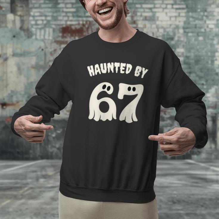 Haunted By 67 Teacher Halloween 6 7 Shirt Men Graphic Sweatshirt, gift for family, gift for coworker