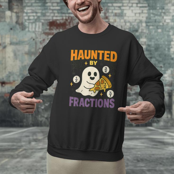 Haunted By Fractions Math Halloween Teacher Men Graphic Sweatshirt, gift for family, gift for coworker