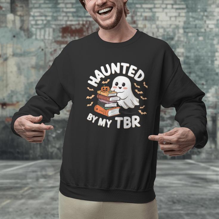 Haunted By My TBR Cute Ghost Book Reading Teacher Halloween Men Graphic Sweatshirt, gift for family, gift for coworker Haunted By My TBR Cute Ghost Book Reading Teacher Halloween Men Graphic Sweatshirt, gift for family, gift for coworker
