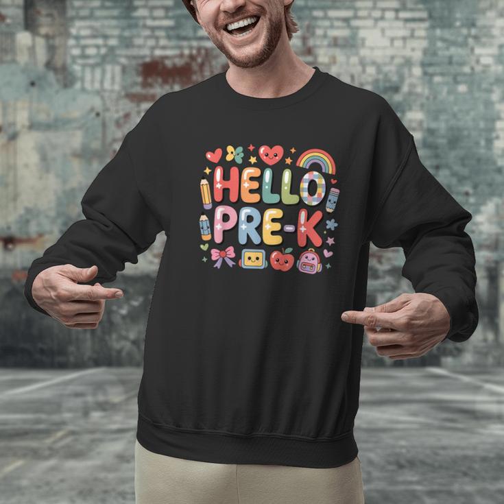 Hello Pre-K Back To School Teacher Student Fun Graphic Tee Men Graphic Sweatshirt, gift for family, gift for coworker