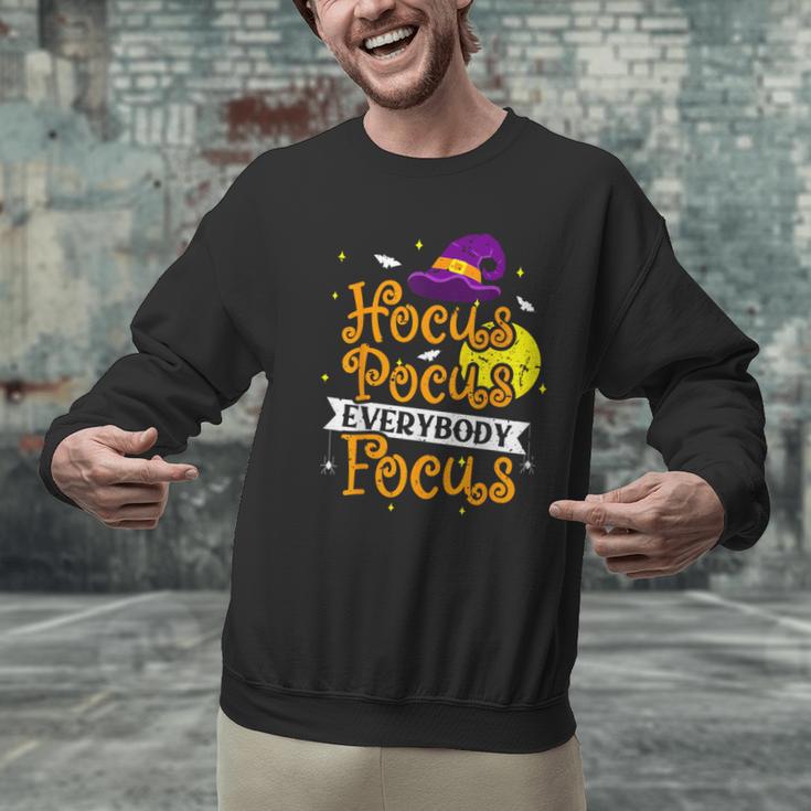 Hocus Pocus Everybody Focus Halloween Teacher Men Women Kids Men Graphic Sweatshirt, gift for family, gift for coworker Hocus Pocus Everybody Focus Halloween Teacher Men Women Kids Men Graphic Sweatshirt, gift for family, gift for coworker