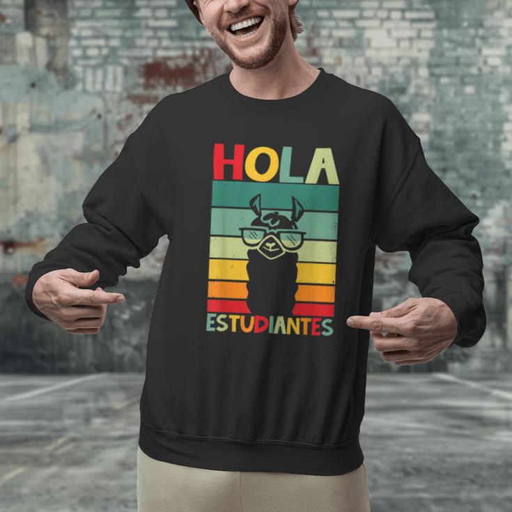 Hola Estudiantes Spanish Teacher Back To School 2025 Men Graphic Sweatshirt, gift for family, gift for coworker
