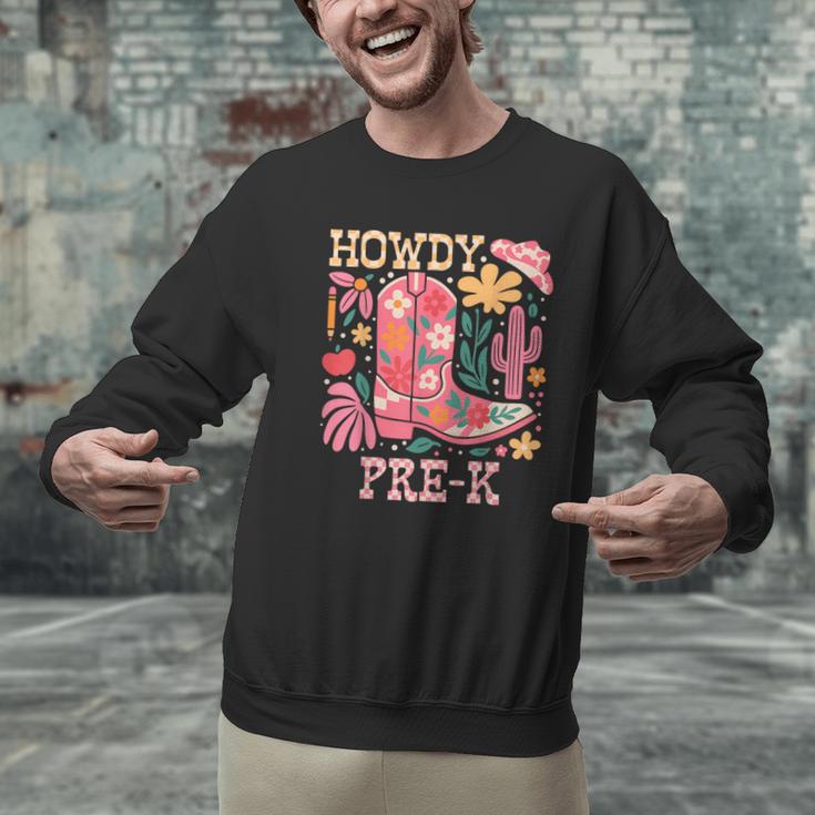 Howdy Pre-K Cowgirls Teacher Back To School Men Graphic Sweatshirt, gift for family, gift for coworker Howdy Pre-K Cowgirls Teacher Back To School Men Graphic Sweatshirt, gift for family, gift for coworker