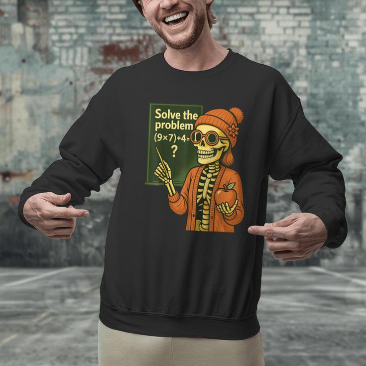 HUGvyn Halloween Skeleton Six Seven 67 Meme PEMDAS Teacher Men Graphic Sweatshirt, gift for family, gift for coworker HUGvyn Halloween Skeleton Six Seven 67 Meme PEMDAS Teacher Men Graphic Sweatshirt, gift for family, gift for coworker
