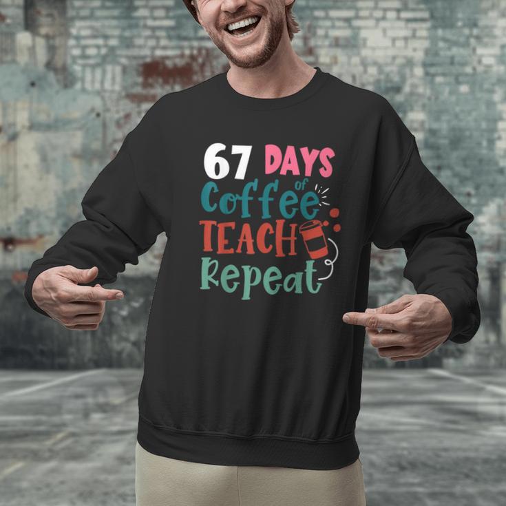 Humor Meme 67 Days Of School Coffee Lover Educator Teacher Men Graphic Sweatshirt, gift for family, gift for coworker Humor Meme 67 Days Of School Coffee Lover Educator Teacher Men Graphic Sweatshirt, gift for family, gift for coworker