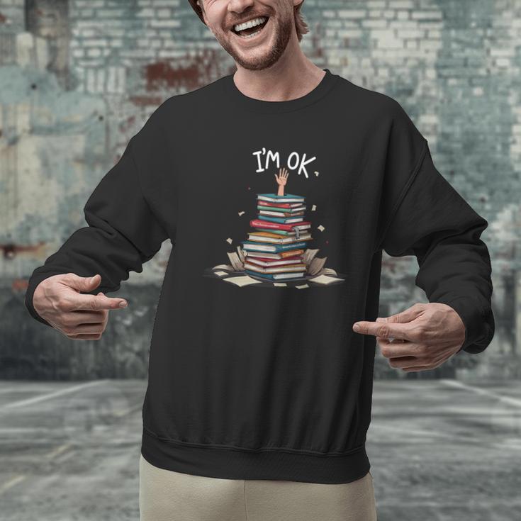 I'm Ok Read Book Reading Nerd Librarian Teacher School Men Graphic Sweatshirt, gift for family, gift for coworker I'm Ok Read Book Reading Nerd Librarian Teacher School Men Graphic Sweatshirt, gift for family, gift for coworker