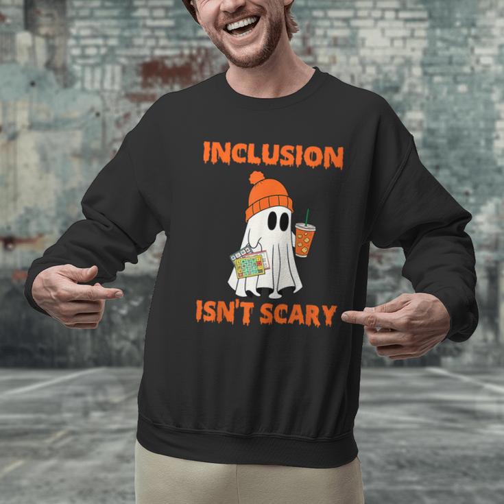 Inclusion Isn't Scary Shirt Halloween SLP Sped Teacher Men Graphic Sweatshirt, gift for family, gift for coworker