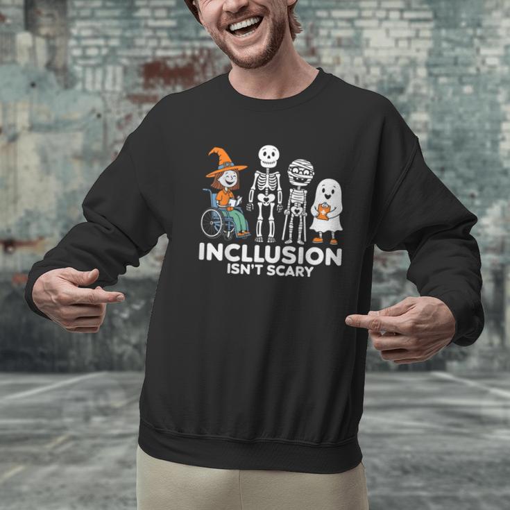 Inclusion Isn't Scary SLP Halloween Costume Sped Teacher Men Graphic Sweatshirt, gift for family, gift for coworker Inclusion Isn't Scary SLP Halloween Costume Sped Teacher Men Graphic Sweatshirt, gift for family, gift for coworker