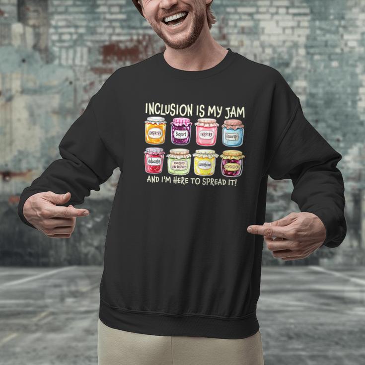 Inclusion Is My Jam And I'm Here To Spread It Sped Teacher Men Graphic Sweatshirt, gift for family, gift for coworker Inclusion Is My Jam And I'm Here To Spread It Sped Teacher Men Graphic Sweatshirt, gift for family, gift for coworker